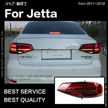 AKD Car Styling per il VW Jetta Luci di Coda 2015-2018 Jetta Mk6 HA CONDOTTO LA Lampada di Coda LED DRL Dinamicamente Segnale inversione del freno Accessori auto