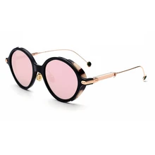 High Quality Women Sunglasses Small round Polarized Sunglasses for ladies Metal frame Driving Sunglasses Men Brand Designer