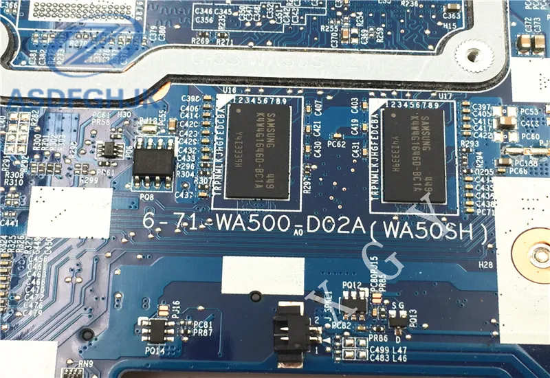 6 77 WA50SF00 D02A 3 материнская плата для ноутбука Hasee Raytheon clevo WA50SF 71 WA500 DDR3L 100% ТЕСТ ОК|laptop