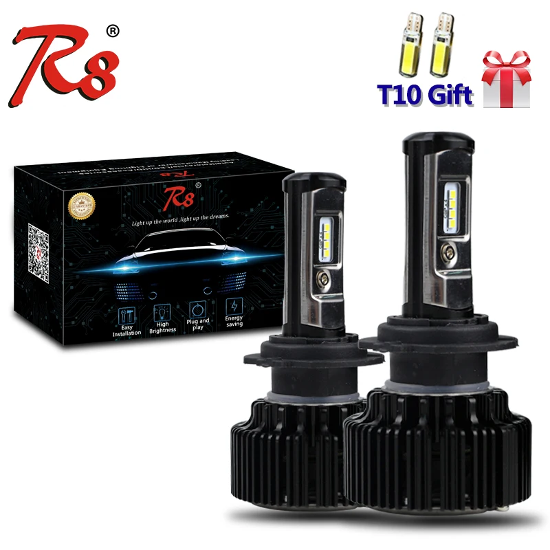 

Hot Sales Automotive T6 Turbo LED Headlight Conversion Kit H1 880 881 H27 9005 9006 Retrofitting Bulbs CSP Chips Lamp 30W 4000LM