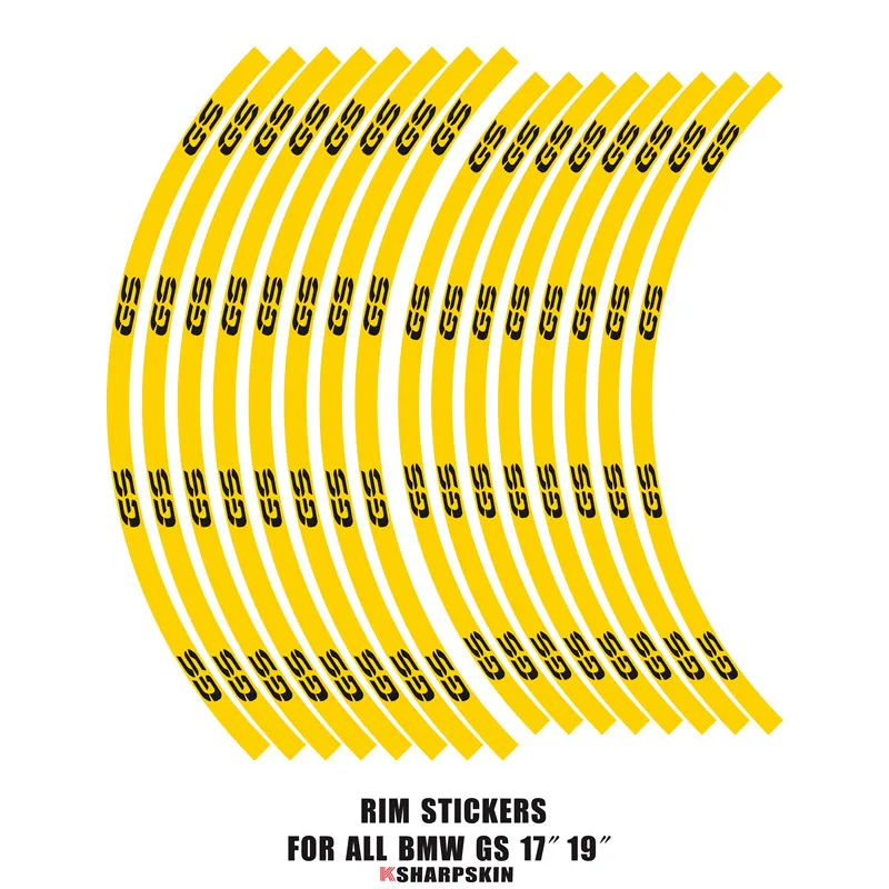 Светоотражающие Стикеры мотоциклетные колесные наклейки шин наклейки на обод для BMW F700GS F750GS G310GS R1200GS Приключения R1150GS