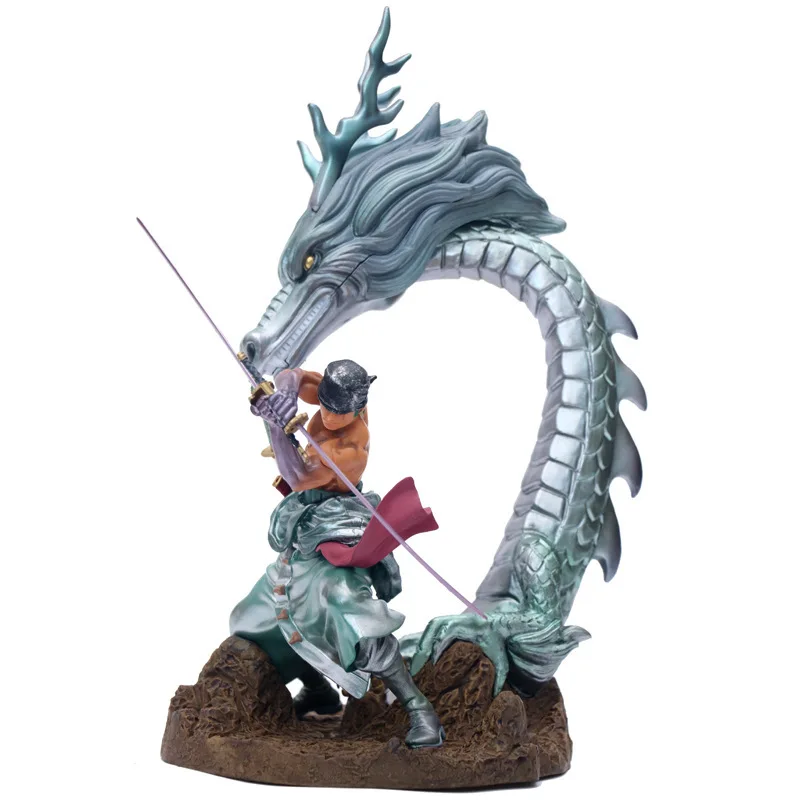 

One Piece Portrait Of Pirates Sailing Again Roronoa Zoro Dragon Fighting PVC Action Figure Statue Collectible Model Toys Doll