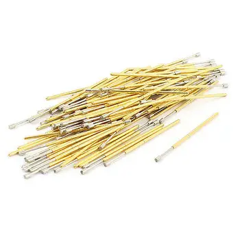 

100 x Spring Test Probes Testing Pins 1.3mm Crown Tip 33.35mm Length PL75-H