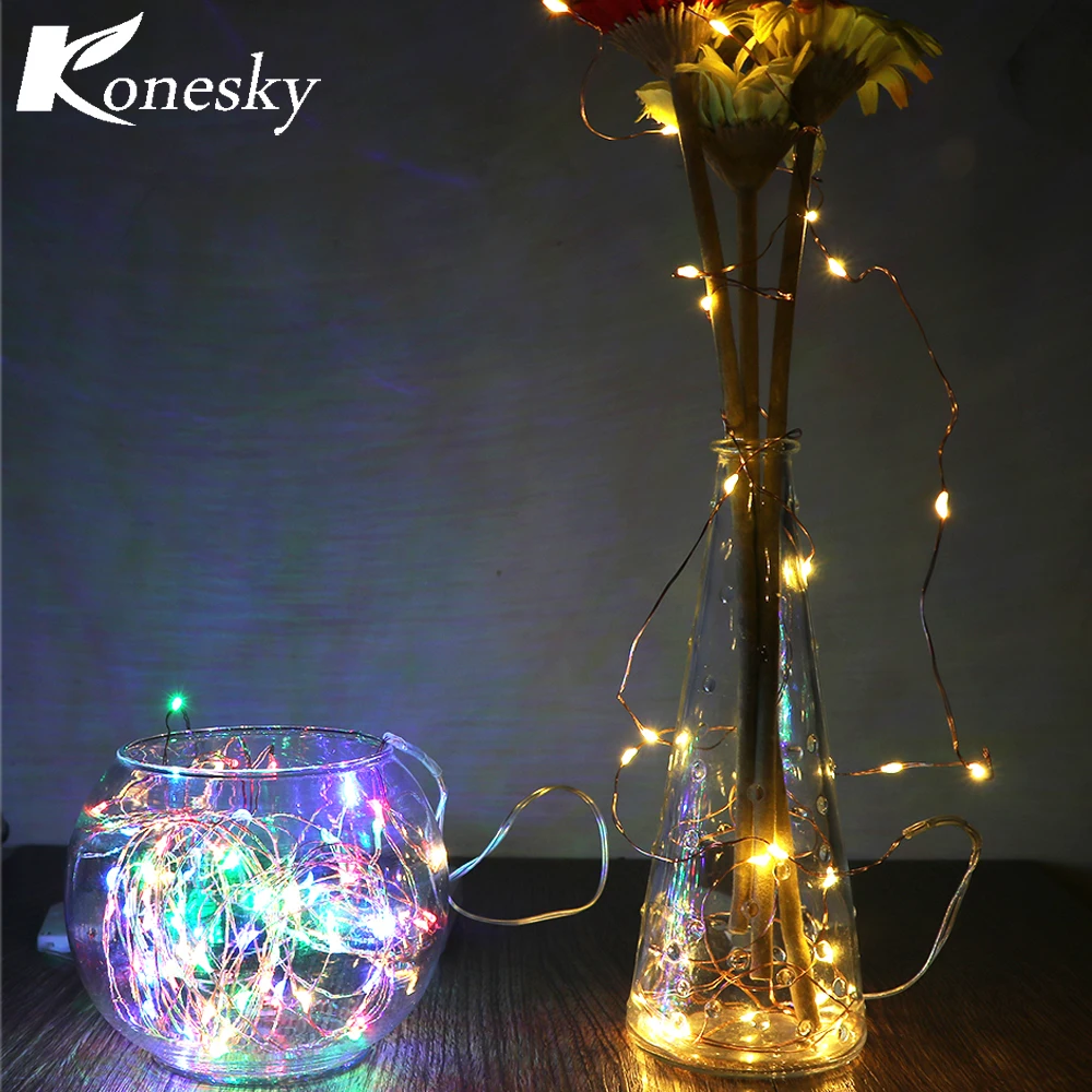 

3m LED Copper Wire String Light with Stopper for Glass Craft Bottle Fairy Valentines Wedding Decoration Lamp RGB/ Warm White
