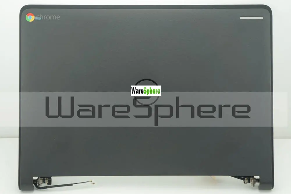 New LCD Back Cover For Dell ChromeBook 11 3120 3CP5R 36ZM8LCWI50 Black with Hinge