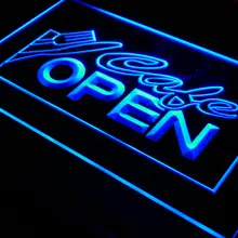 I011 открытое Кафе NR Ресторан Бизнес светодиодный неоновый свет знак включения/выключения 20+ Цвета 5 размеров