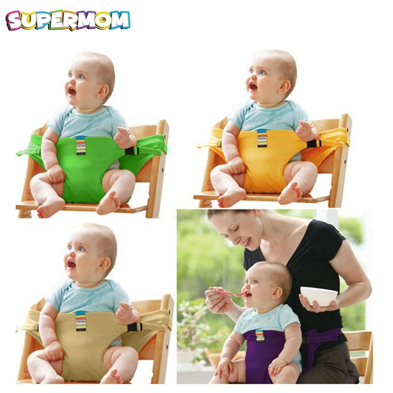 Baby Chair Seat Safety Belt Feeding Baby Carrier Portable High Dining