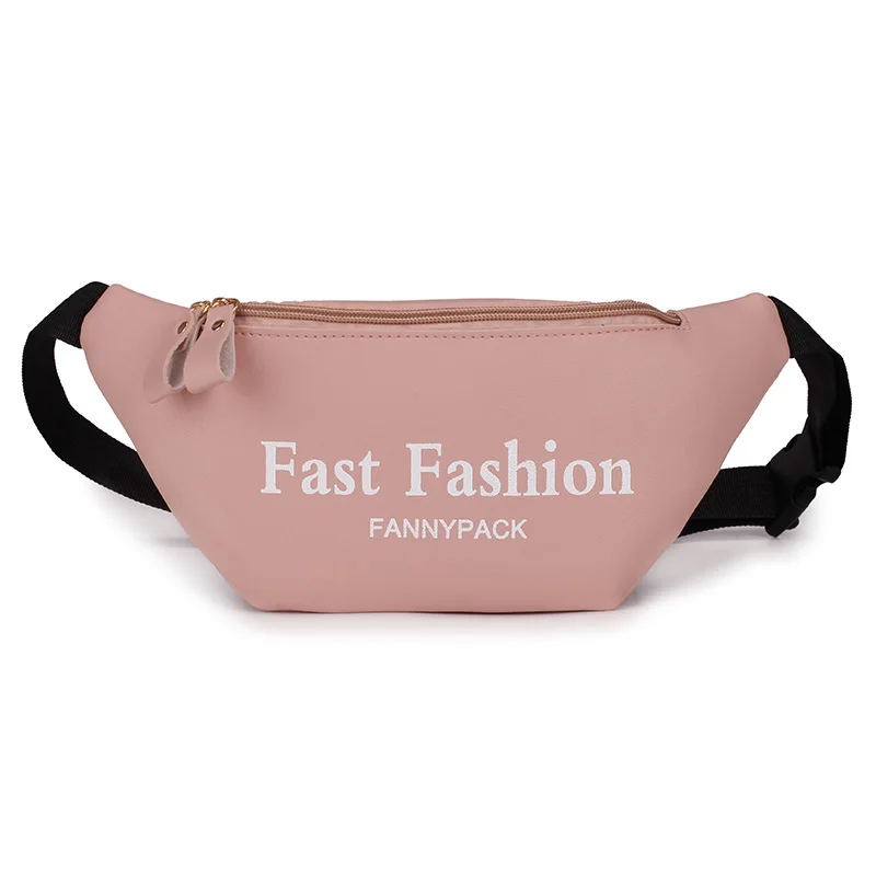 Женская поясная сумка AIREEBAY, поясная сумка из искусственной кожи, поясная сумка, кошелек, маленький кошелек, чехол для ключей, розовый, черный - Цвет: A4117pink