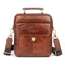 Натуральная кожа Мужская Повседневная винтажная сумка через плечо брендовая мужская деловая сумка новые сумки