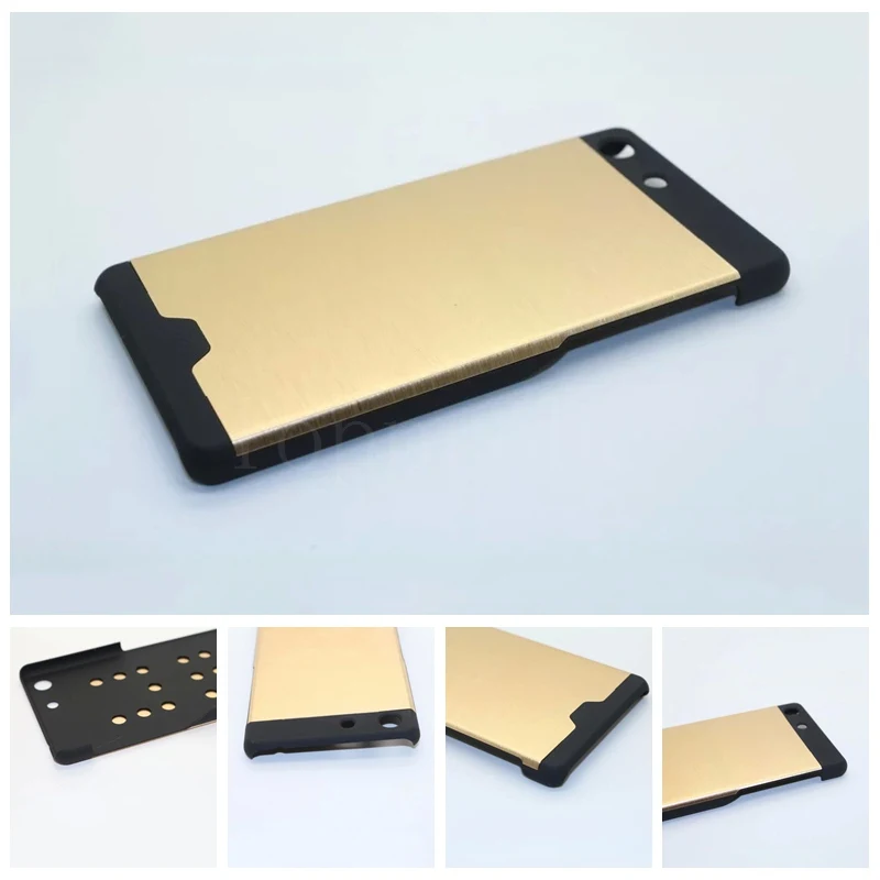 

Dual Layer Anti-knock SLIM ARMOR Case For SONY xperia M5 5" cell phone protective silicone cover for SONY M5 6th color + 1X Film