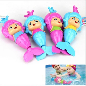 

Baby Kid Mermaid Clockwork Dabbling Bath Toy Classic Swimming Water Wind Mermaid bath Toys Floating Toys for Children Gift