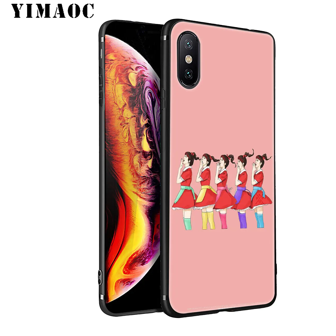 Мягкий силиконовый чехол YIMAOC из красного бархата для iPhone 11 Pro XS Max XR X 6 6S 7 8 Plus 5 5S SE 10