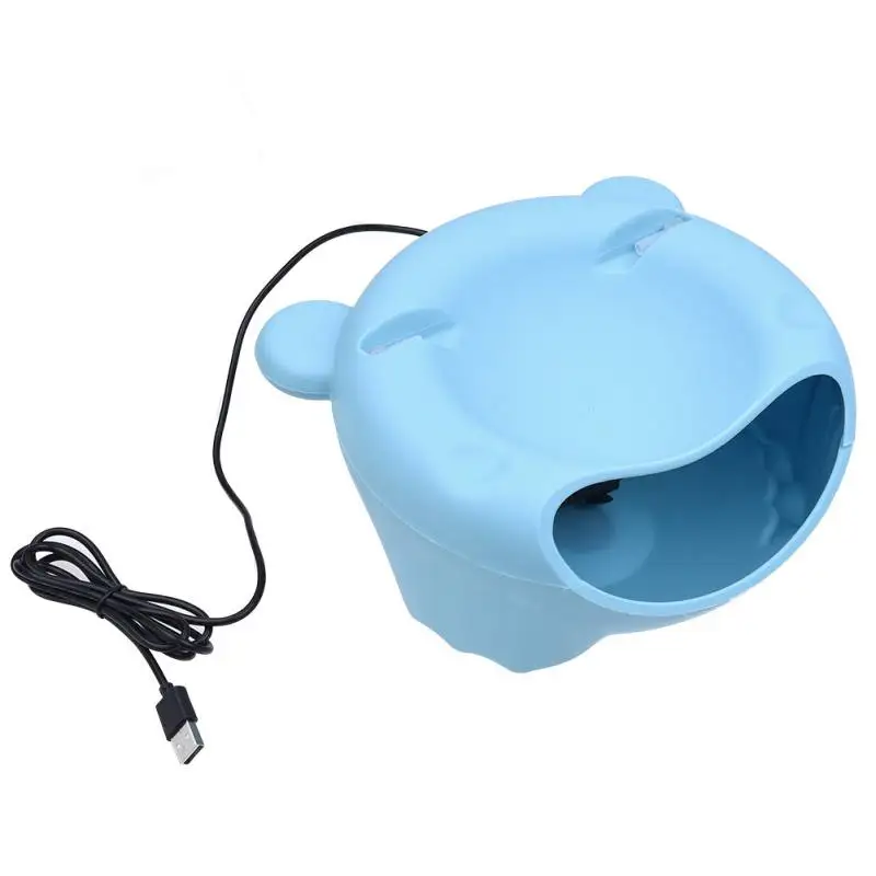 Blue Pet USB Автоматический фонтан воды кошка питьевой Электрический котенок диспенсер воды, обеспечивающий струящаяся вода - Цвет: Blue
