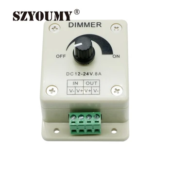 

SZYOUMY High Quality LED Dimmer DC 24V 12V 8A Light Bright Brightness Adjustable Controller Single Color LED controller 100pcs