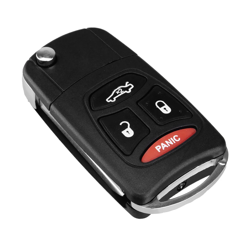 KEYYOU 4 кнопки флип дистанционный чехол для ключей Dodge Jeep Commander Grand Cherokee Chrysler Aspen 300 Fob