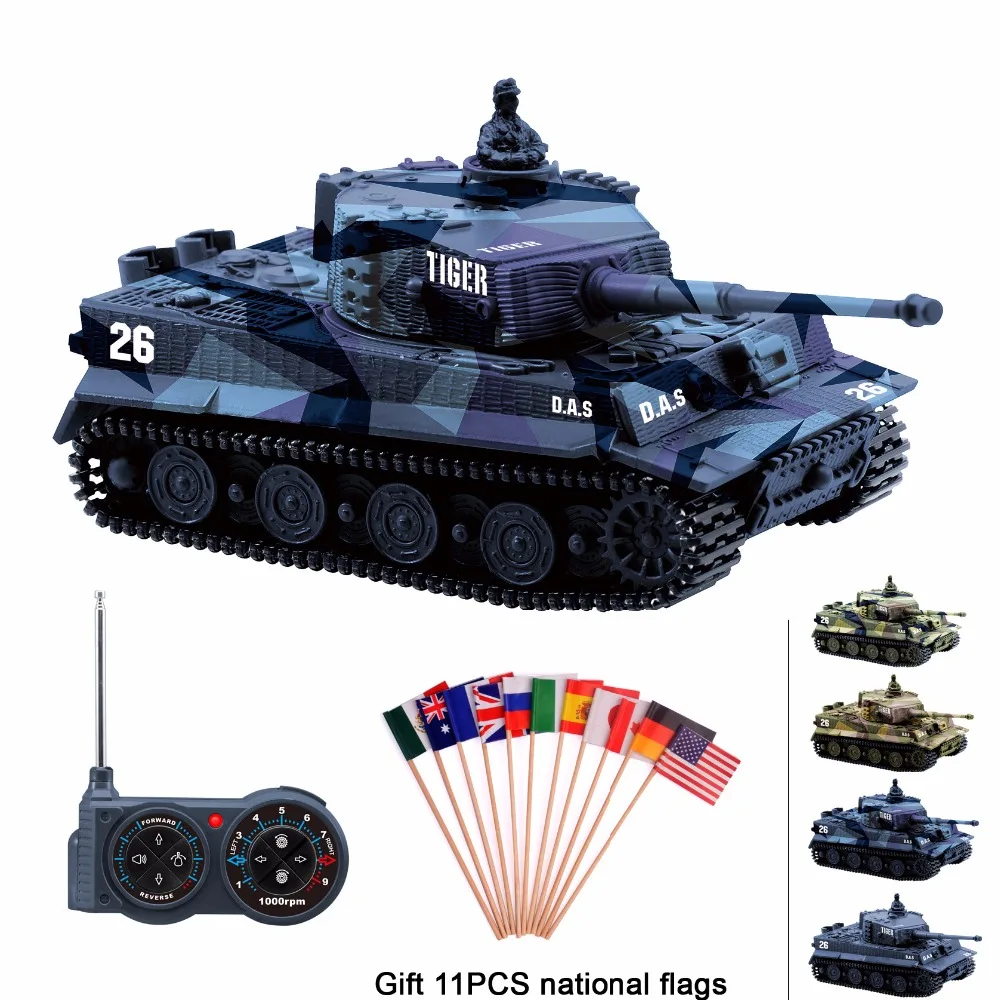 

RC tank Germany Tiger I Colorful 1:72 Vivid High Simulated Great Wall 2117 mini Remote Control Toy