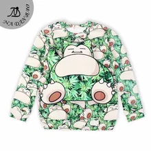 New Arrival Spring women sweatshirt 3D Pocket Monster printed hoodies