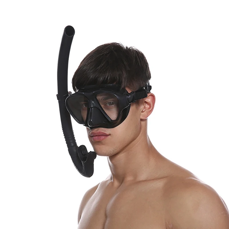 

Diving Mask Breathing Tube Kit Adult Teens Adjustable Eyewear Foldable Snorkels Set Sportswear Accessories