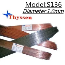 1 KG/Pack Thyssen S136 1.0 мм TIG Сварки проводов и Ремонт Плесень аргона Пайки Проводов Аргонно-дуговой сварки Пластиковых H107