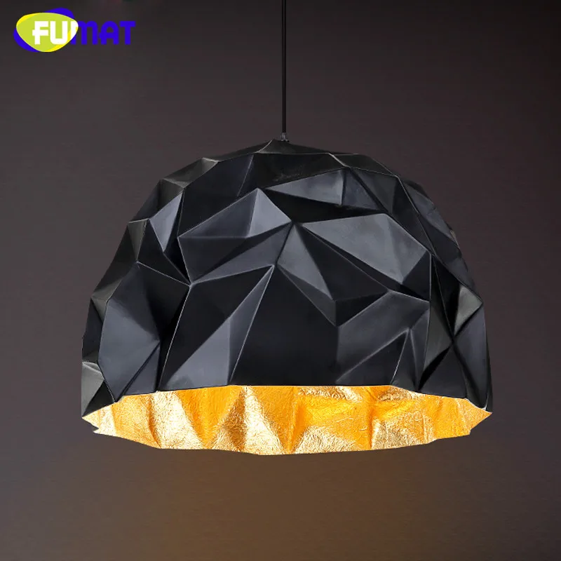 

Europeapn Retro Industrial Loft Pendant Lamp Modern Creative Geometric Single Head Dinning Room Light Black White Pendant Light
