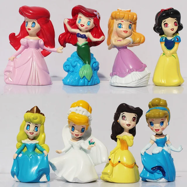 Lot Lucu Princess Ariel Cinderella Yang Salju Putih Belle Kartun Toy Boneka Lot Lucu Princess Ariel Cinderella Yang Salju Putih Belle Kartun Toy Boneka