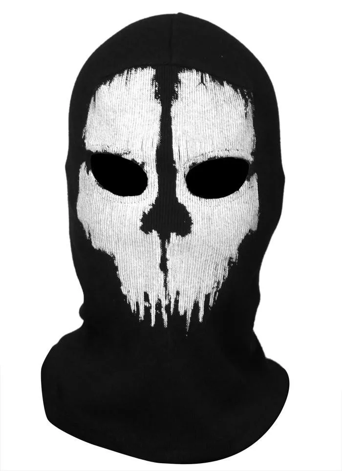 COD Ghost Balaclava Logan Skull face Mask Hood Biker anonymous mask