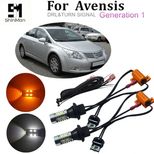 Image 1 - Shinman led WY21W 7440 T20 DRL Daytime Running Light& Front Turn Signals all in one car led light fit for Toyota Avensis