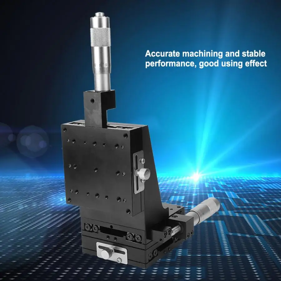 

SEMXYZL80-ACR XYZ High Accuracy Lift Linear Motion Manual Cross Roller Linear Stage Fine Tuning Slide Table 80*80mm