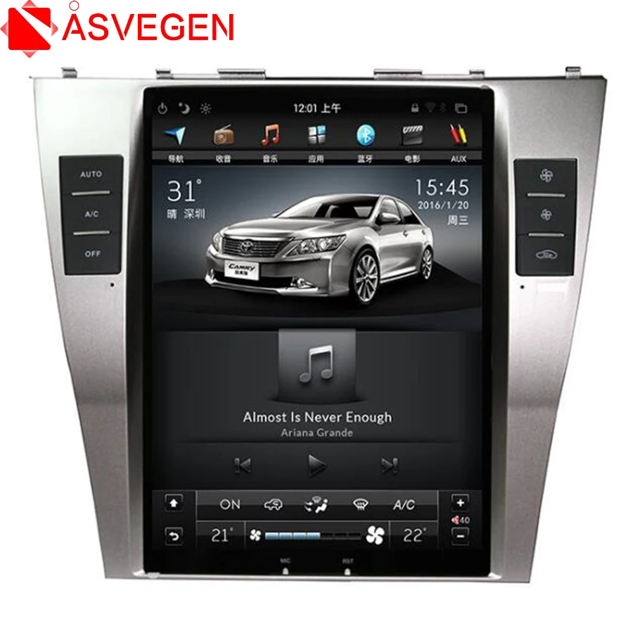 

Asvegen 10.4'' Vertical Touch Screen Car DVD For Toyota Camry 2007 2008 2009 Android 7.1 Audio Stereo Radio multimedia Player