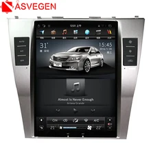 Asvegen 10,4 »вертикальный Сенсорный экран автомобильный DVD для Toyota Camry 2007 2008 2009 Android 6,0 аудио стерео радио мультимедийный плеер