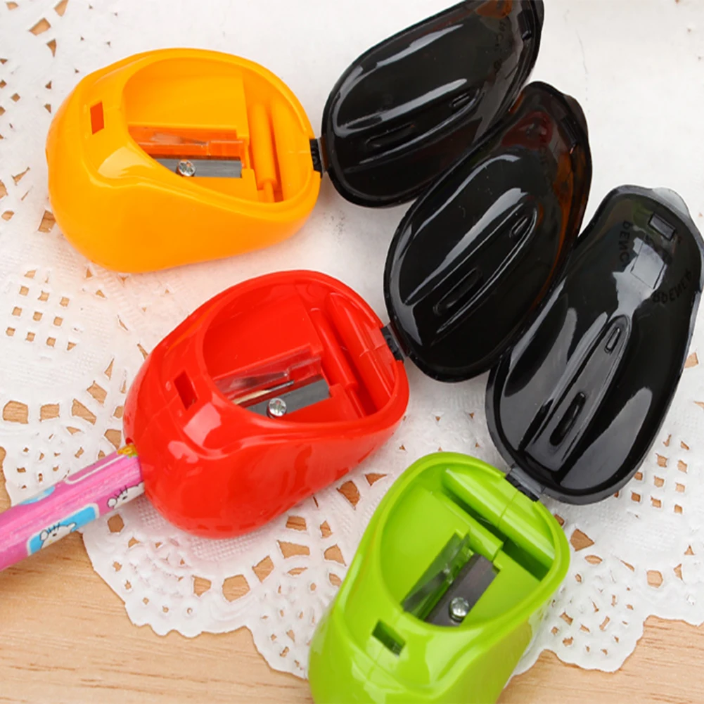 1 pcs Cute Creative Mouse Plastic Pencil Sharpener Mini Pencil Sharpener School Supplies Plastic Cutter