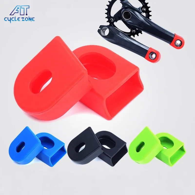 1pair Crank Sleeve Silicone Cranksets Bicycle MTB Bike Arm Boots Protector Cover