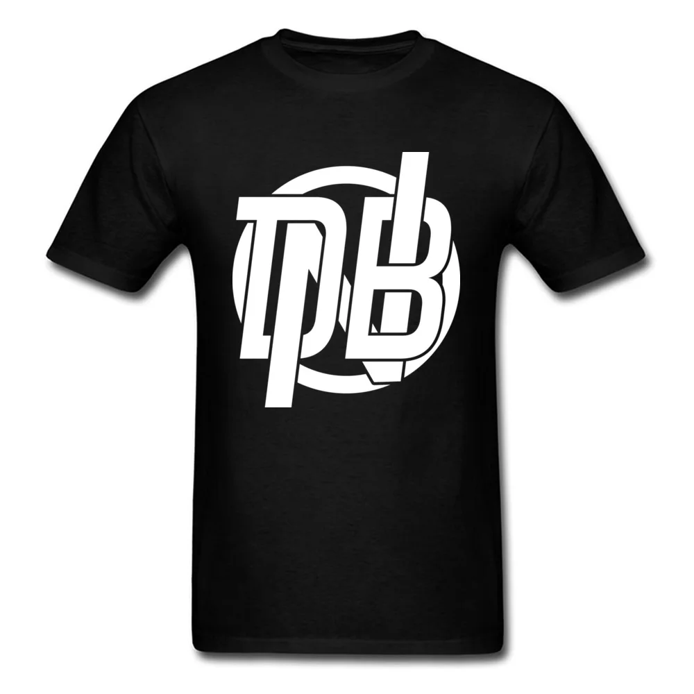 Футболка с логотипом DNB Drum N Bass классическая черная футболка из 100% хлопка