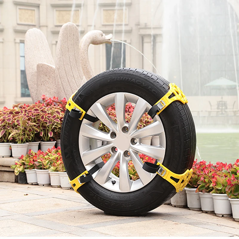 4Pcs Easy Installation Simple Winter Truck Car Snow Chain Tire Anti-skid Belt