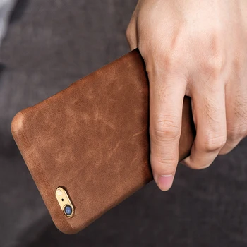 

Toraise Luxury Vintage Genuine Leather + Plastic Back Cover Case For iPhone 6 6s 6s Plus Phone Bag Fundas Case For iPhone 6s