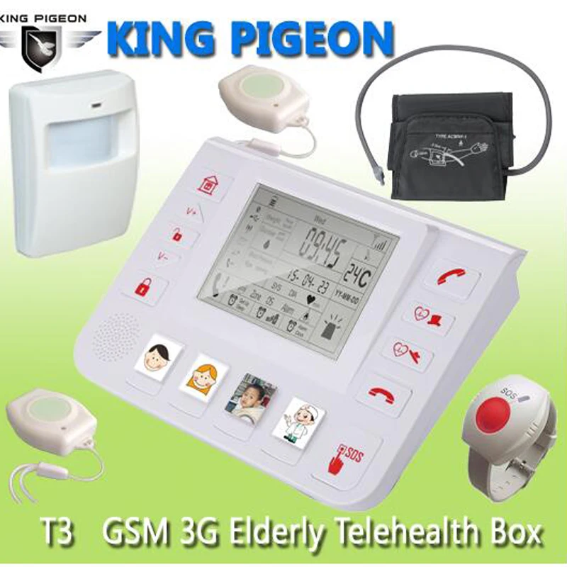 GSM 3G Senior Alarm Helper Healthcare Box for senior elderly with fall