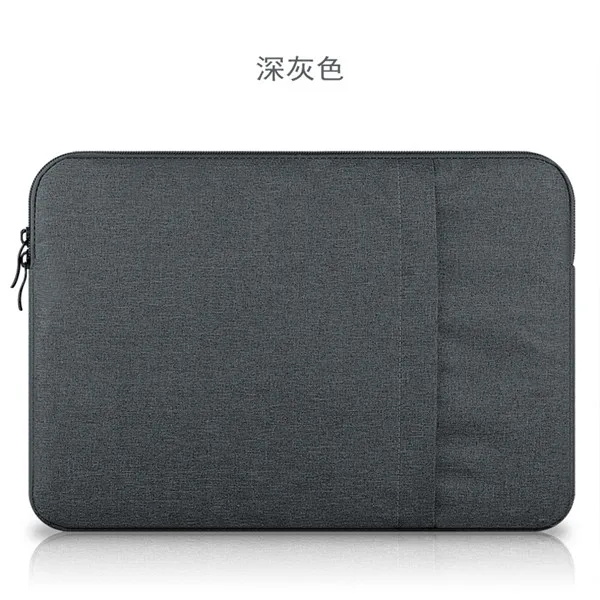 Nylon Laptop Sleeve Notebook Bag Pouch Case for Macbook Air 11 13 12 15 Pro 13.3 15.4 Retina Unisex Liner Sleeve for Xiaomi Air - Цвет: Dark Gray