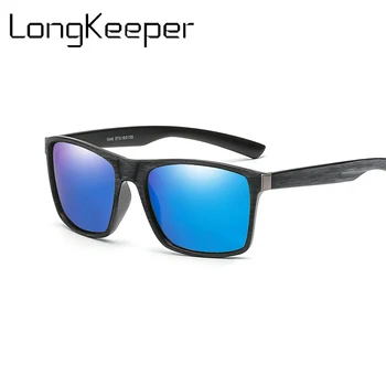 

Imitate Wooden Bamboo Sunglasses Men Polarized Yellow Sunglasses Driving Glasses Rectangle Shades For Men Male zonnebril heren