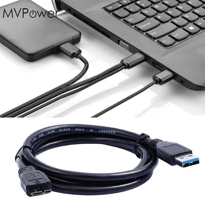 

MVPower New USB 3.0 Power Charger Data Sync Cable Cord for HDD Hard Drive Disk Portable