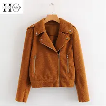 HEE GRAND/зимние толстые куртки Для женщин Свободные из флока теплые пальто Для женщин Повседневное козьей парки искусственного меха хлопок женская верхняя одежда WWJ939