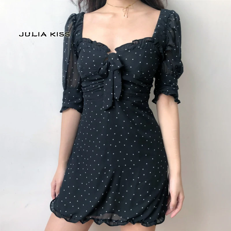 heart polka dot dress