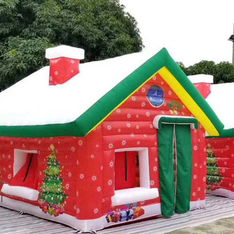 pvc inflatable Christmas house for decorations