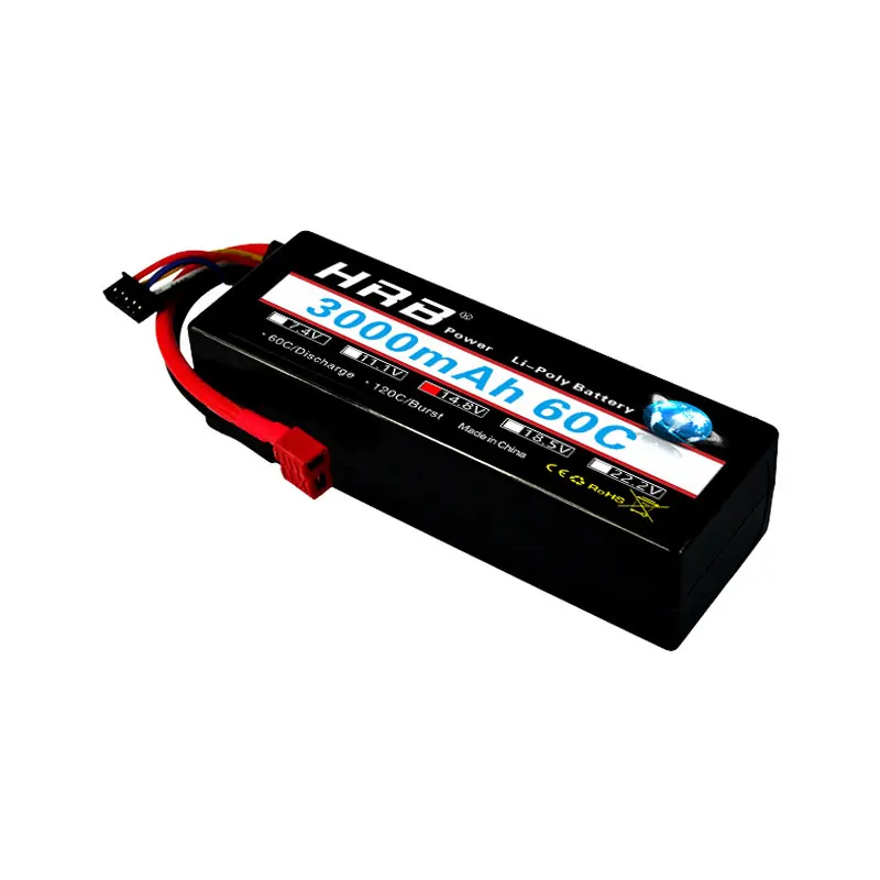 HRB 3000mAh Lipo 2S 7,4 V 3S 11,1 V 4S 14,8 V 5S аккумулятор 18,5 V 60C 120C XT60 Жесткий Чехол для радиоуправляемого автомобиля квадрокоптера вертолета самолета