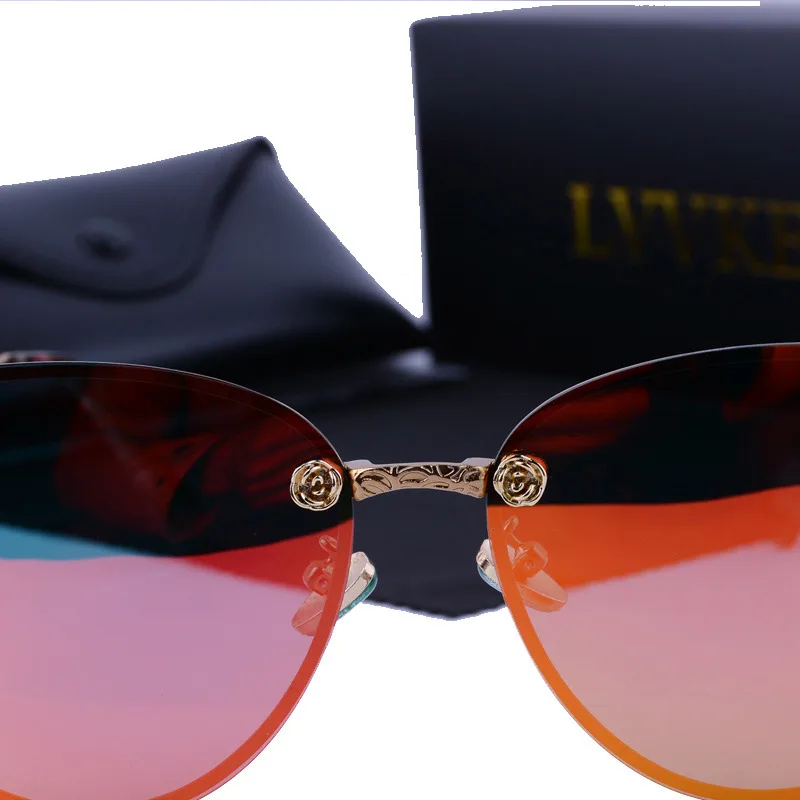 2020 LVVKEE роскошные солнцезащитные очки кошачий глаз женские винтажные брендовые