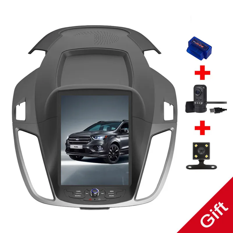 10 4 &quotTesla Android Fit FORD KUGA/Escape/c max 2013 2014 2015 второго поколения автомобильный dvd плеер