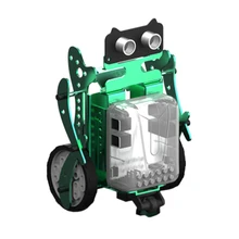 MODIKER 3-в-1 детская High Tech DIY программирования царапин интеллигентая(ый) обходом препятствий «Робокар Поли» комплект программируемый игрушки-зеленый