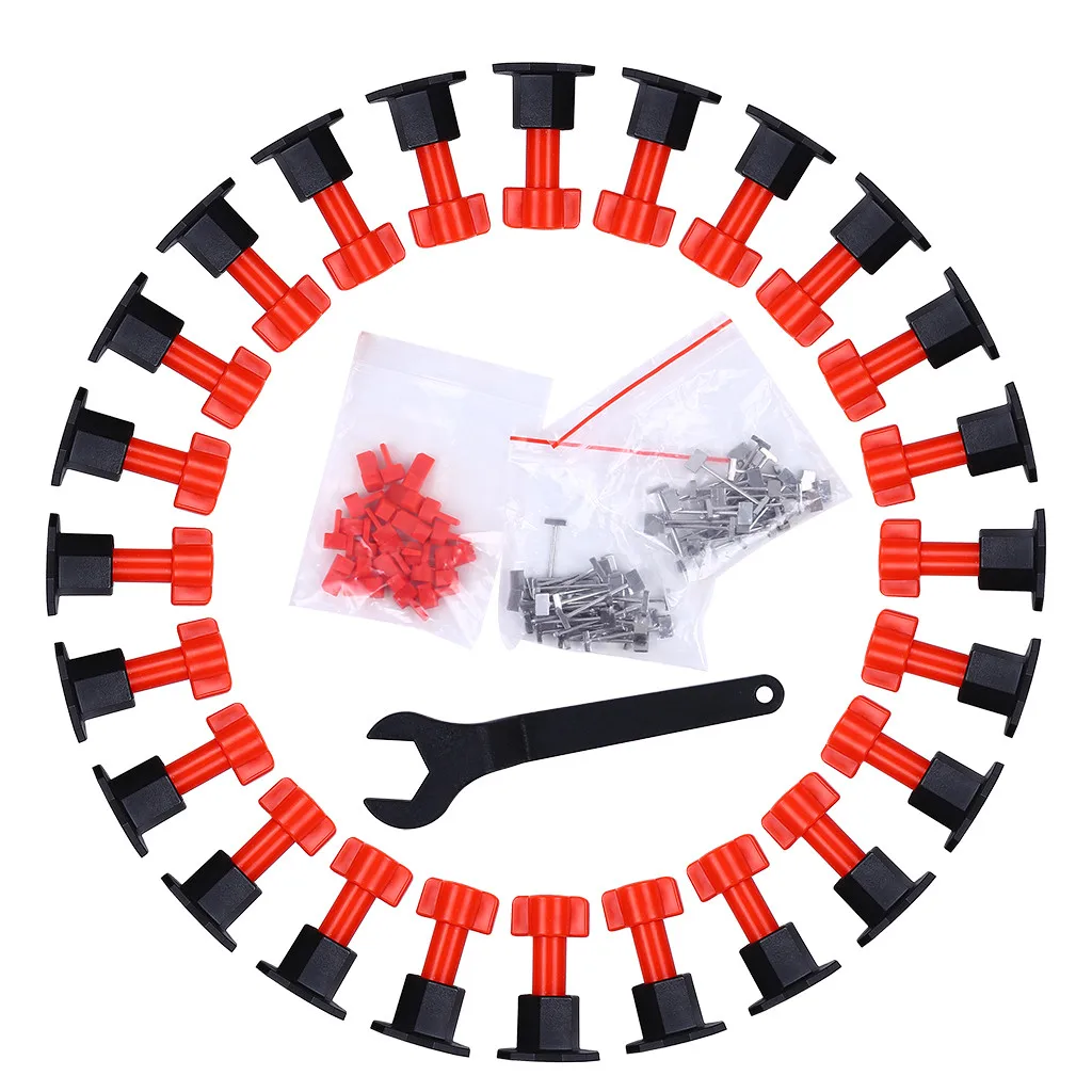 

Flat Ceramic Floor Wall Construction Tools Reusable Tile Leveling System Kit