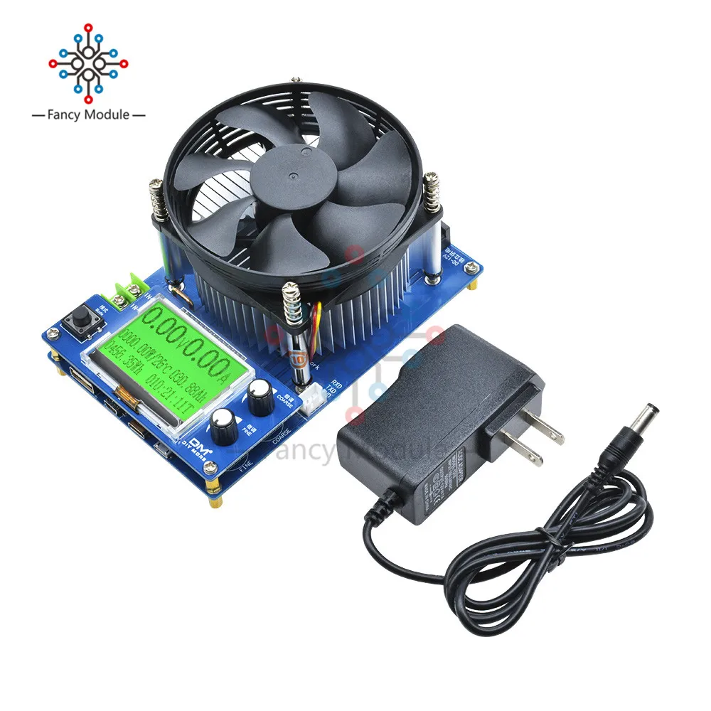 

150W Electronic Load Intelligent Discharge Resistance Capacity Power Tester Detector Adjustable Voltage Current US DC Power Plug