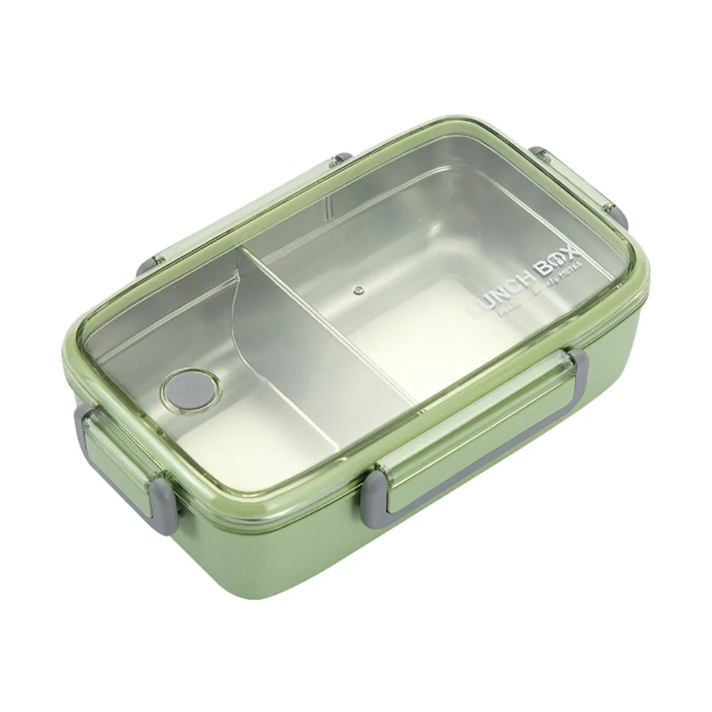 

Hot 2 Layer Lunch Box Multilayer Stainless steel Insulation Bento Boxes Dinnerware Food Storage Container Lunchbox 23x15x7cm