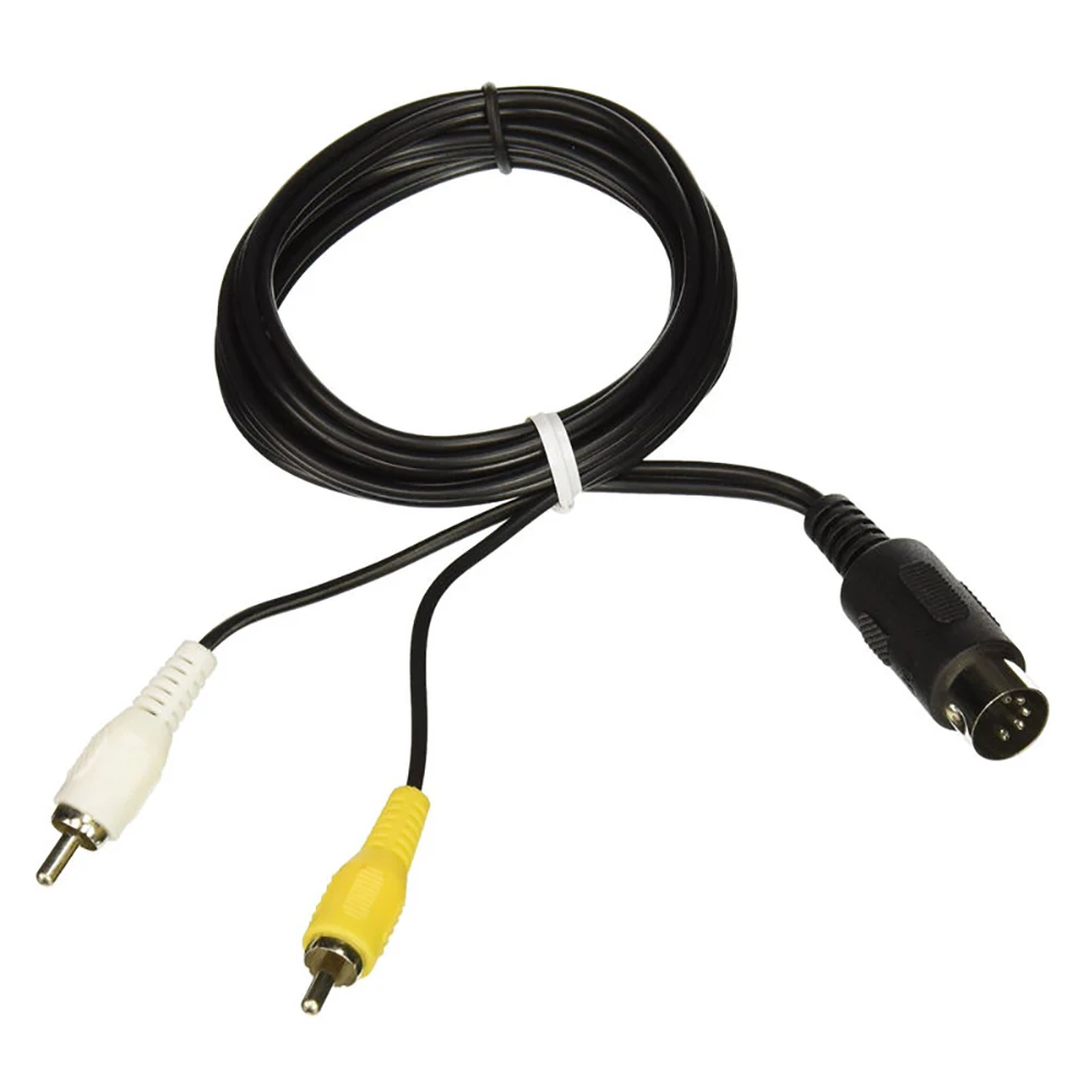 1.8M/ 6FT RCA AV A/V HD Composite Cable Cord for Sega Genesis 1 Game